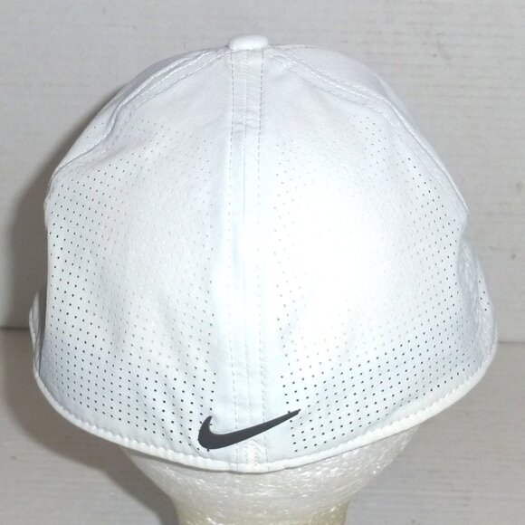 Nike Tiger Woods Collection Flex Fit Golf Hat Size: Medium/Large Light Gray READ - Picture 2 of 10